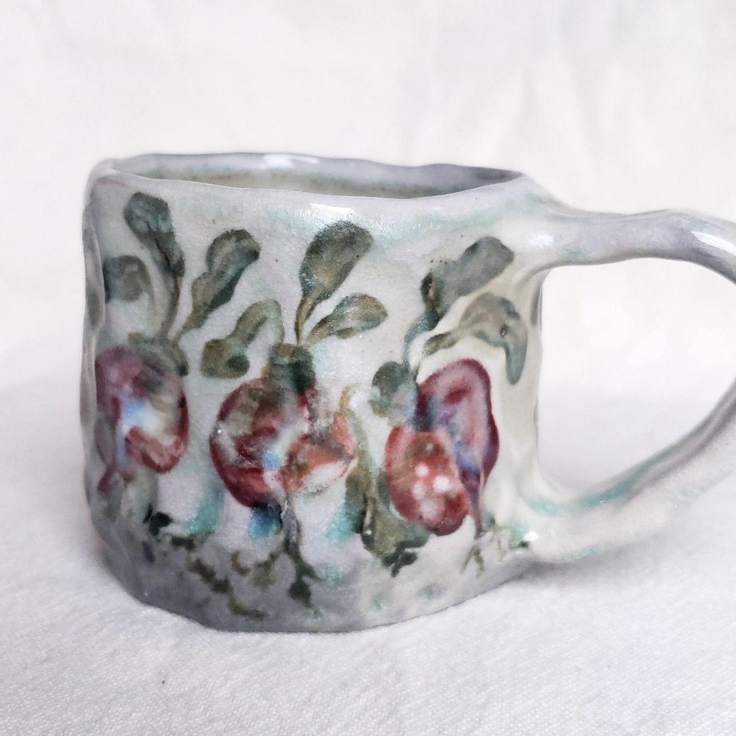 Sweet Size Wood & Soda Fired Mug - Beets Season