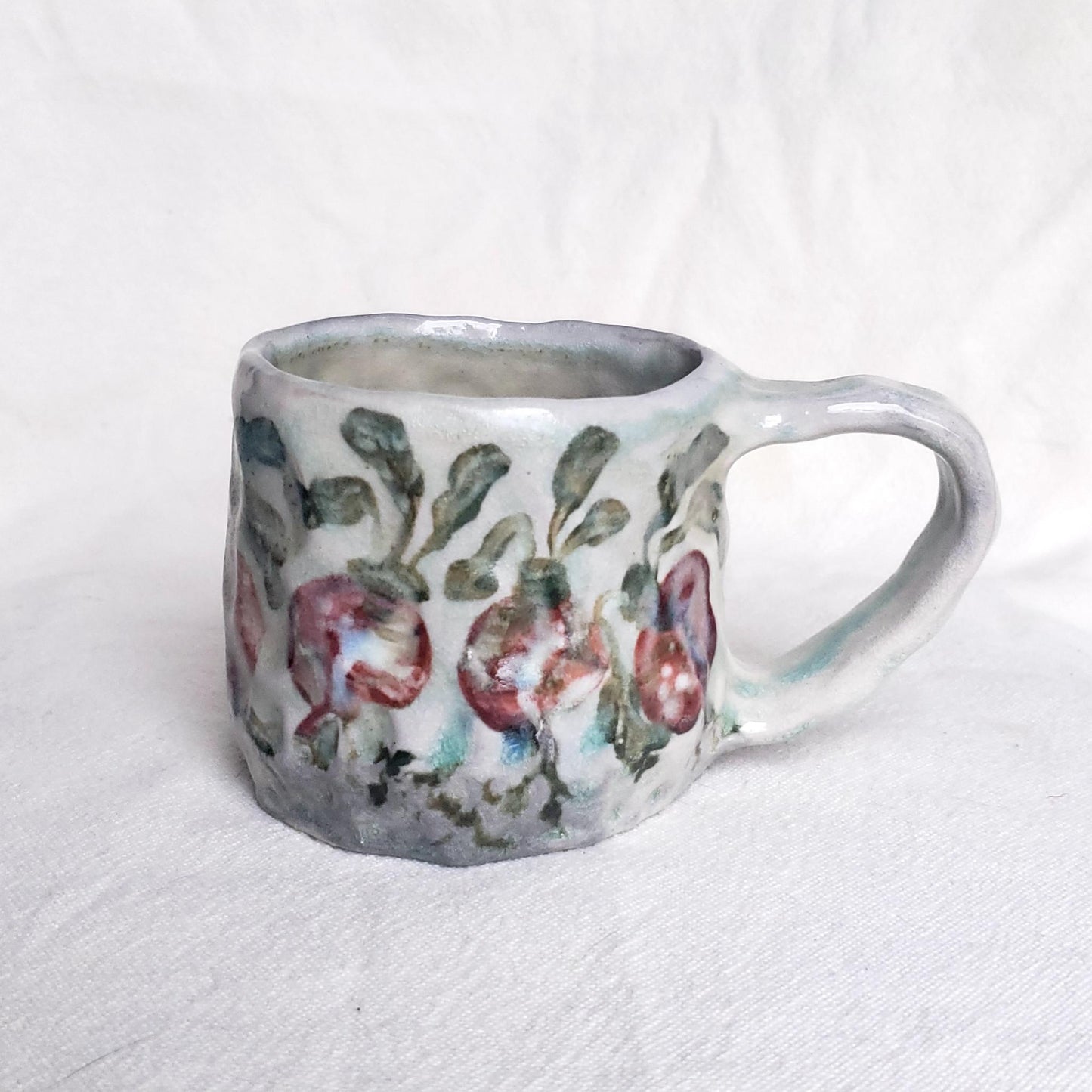 Sweet Size Wood & Soda Fired Mug - Beets Season