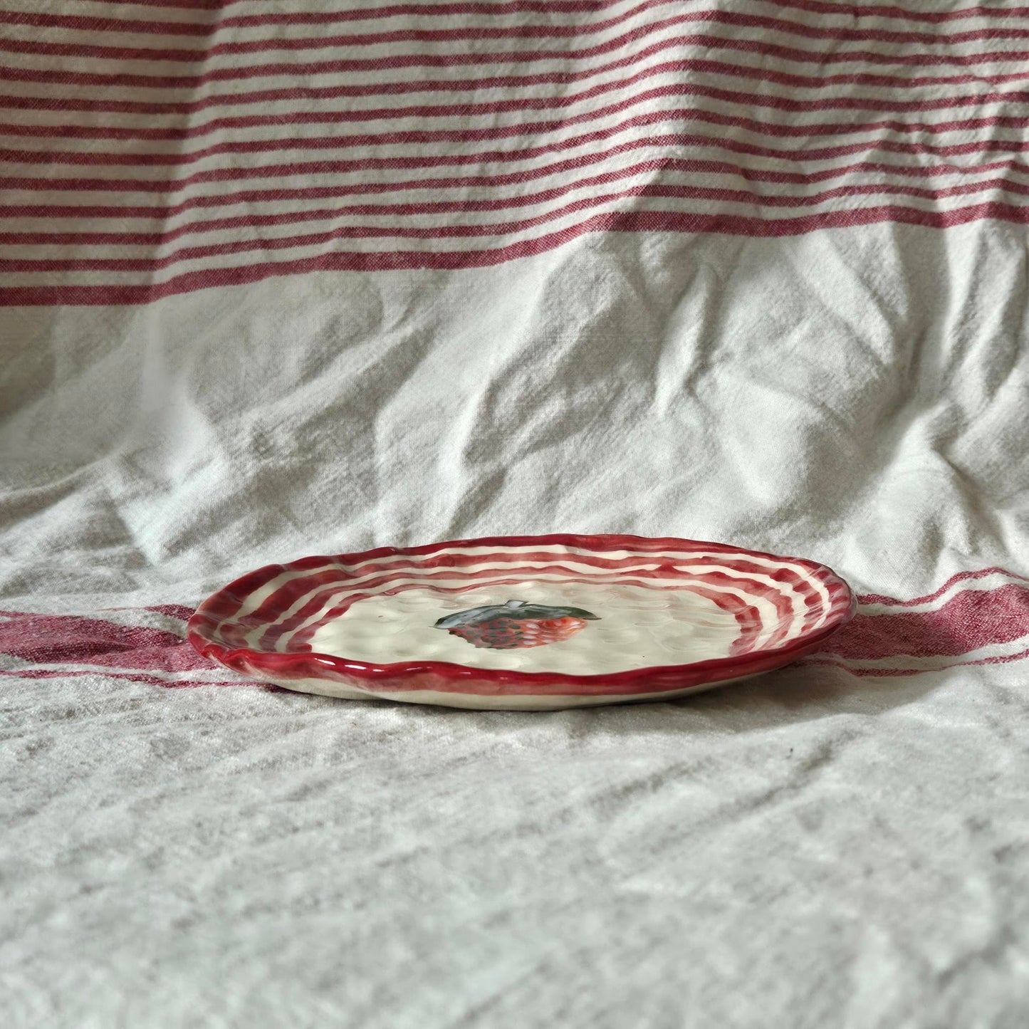Stackable 6.5" Plate(s) - Strawberry Portrait - SECONDSALE