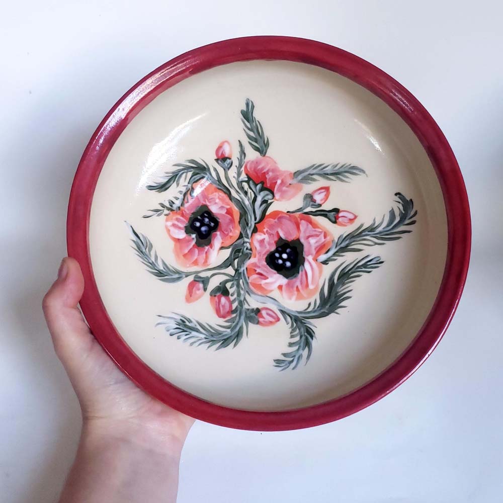 Bowl - Poppy Season - Collaboration between Zoey Murphy Houser