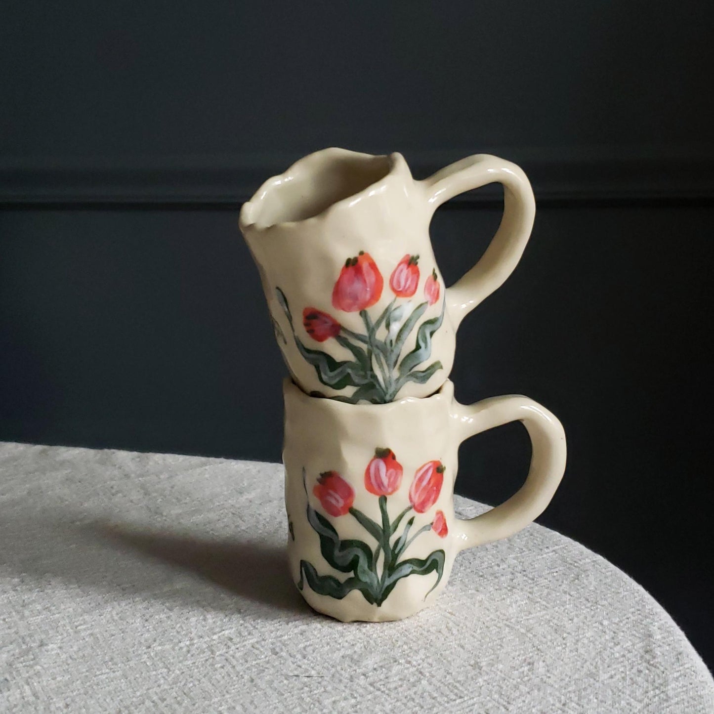 2 oz. Coil-built Espresso Mug Set - Tulip Season