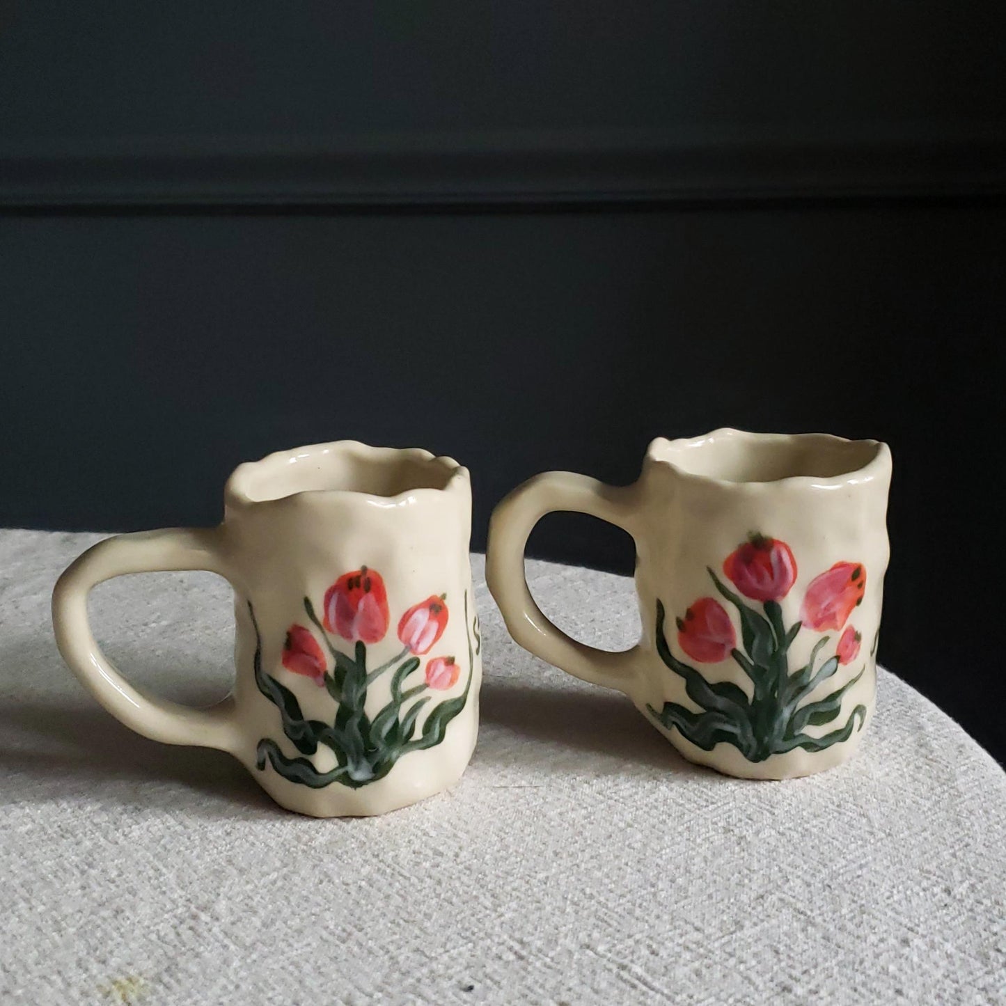 2 oz. Coil-built Espresso Mug Set - Tulip Season