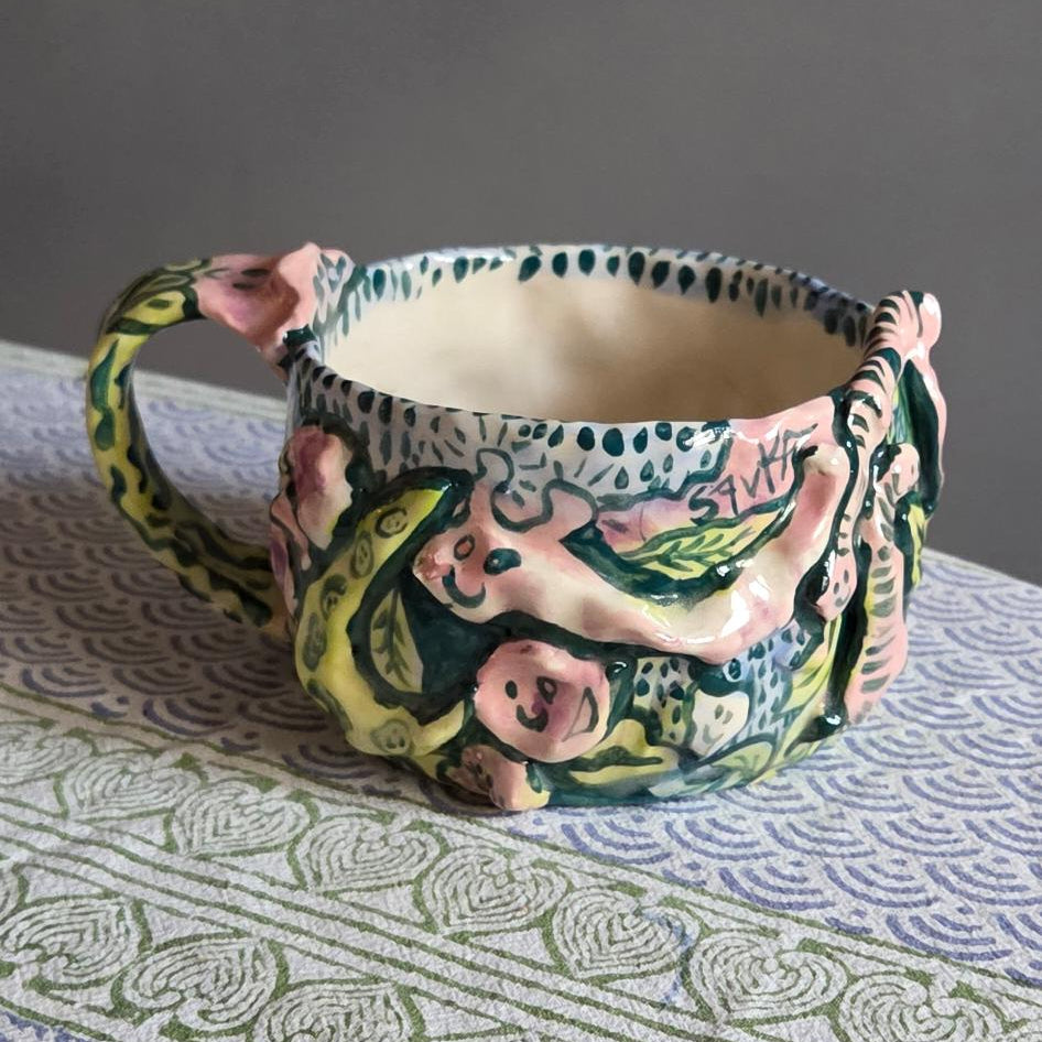 Short & Stout Size Story Mug - Garden Party