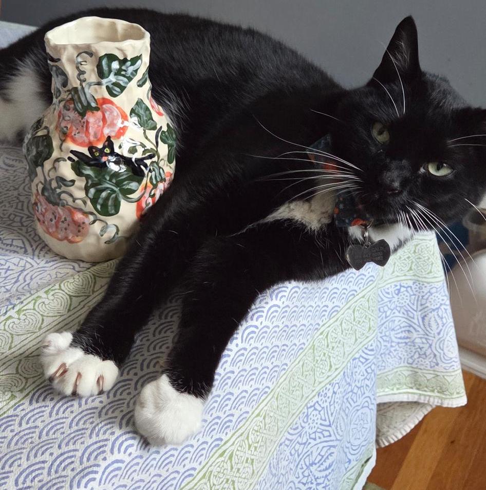 Vase - Kitty Pumpkin Season