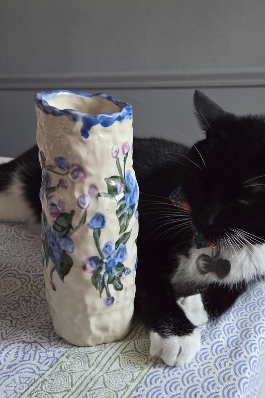 Vase- Blueberry Season