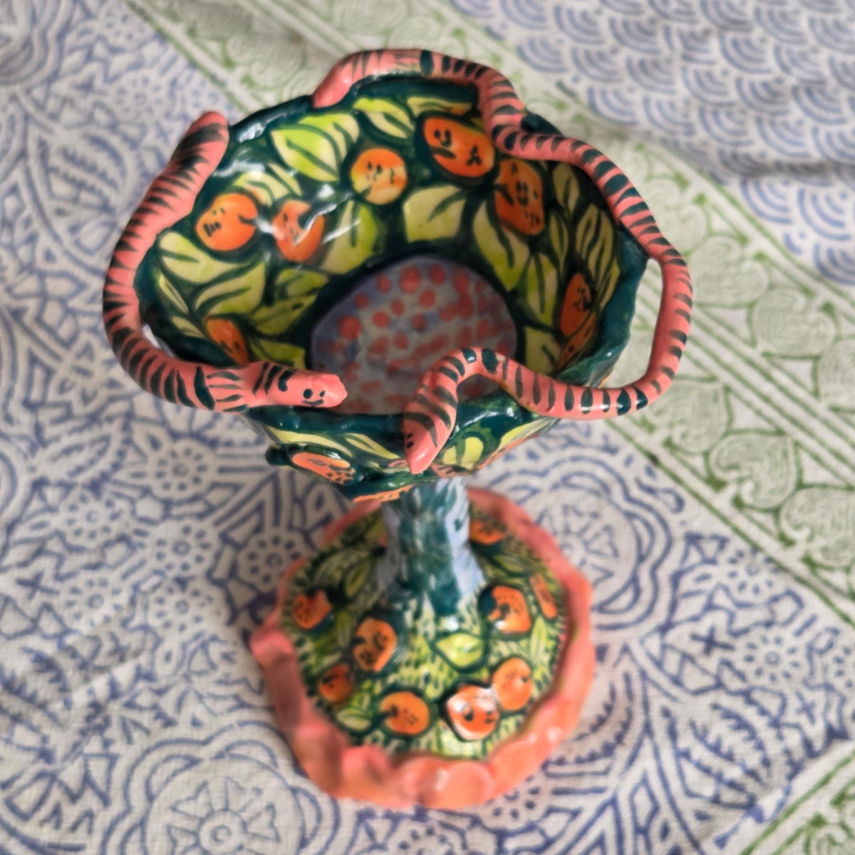 SECONDS - Candleholder - Worman Invasion of the Orange tree