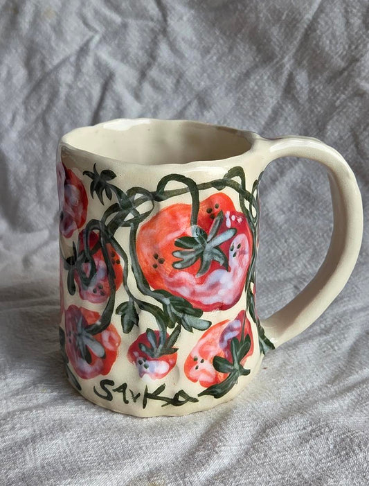 Tall Size Mug - Tomato Season - SECONDS SALE