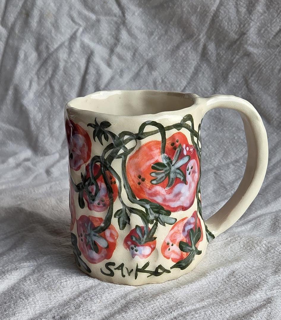 Tall Size Mug - Tomato Season - SECONDS SALE