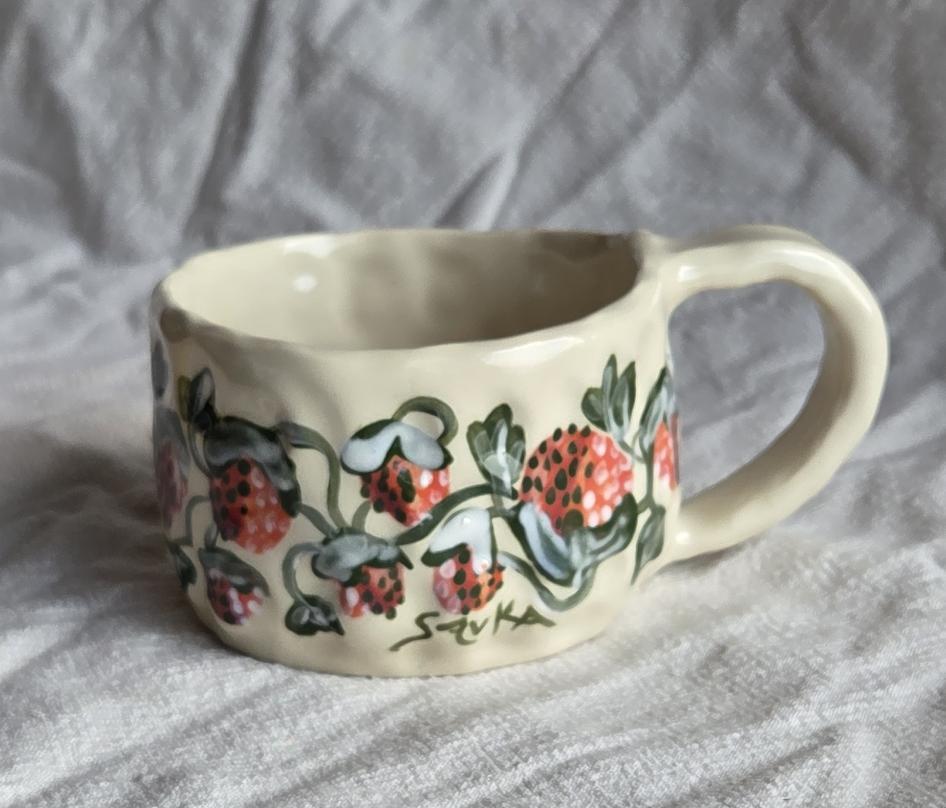 Short & Stout Mug - Strawberry Season - SECONDS SALE