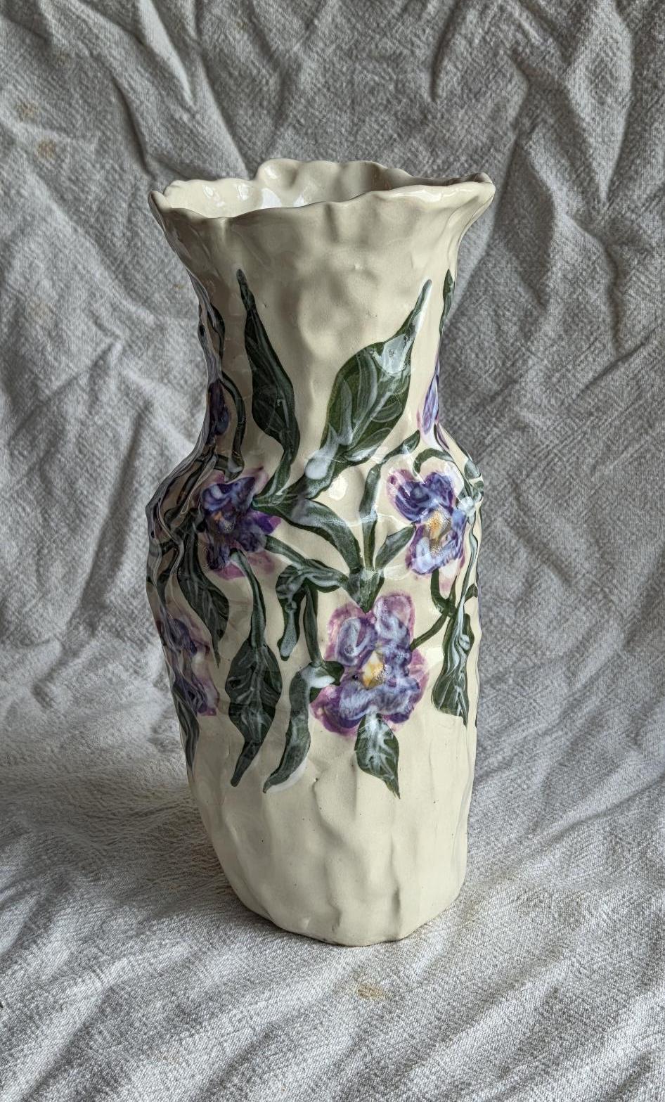 Vase - Purple Pansy - SECONDS SALE