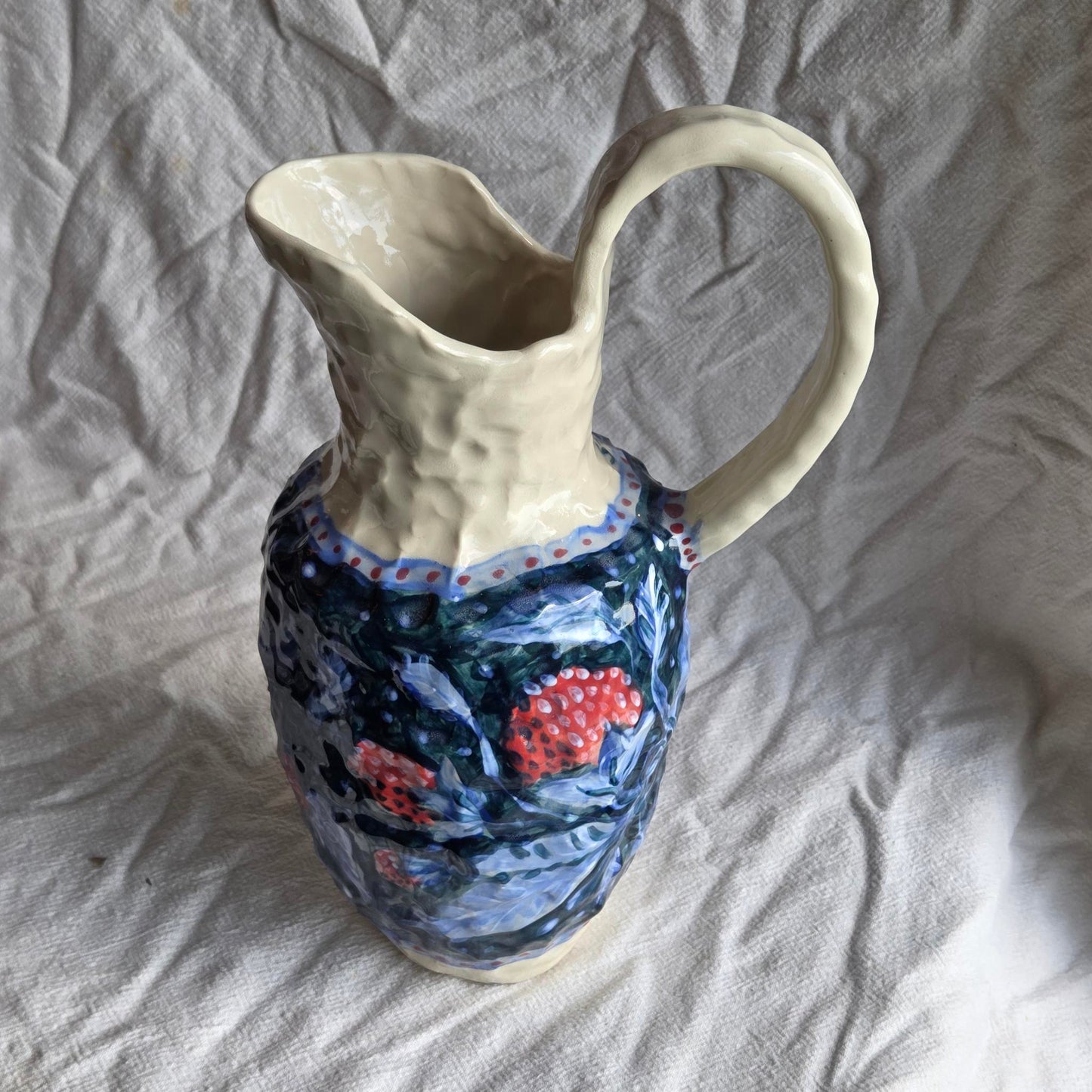 Pitcher - Blue Strawberries