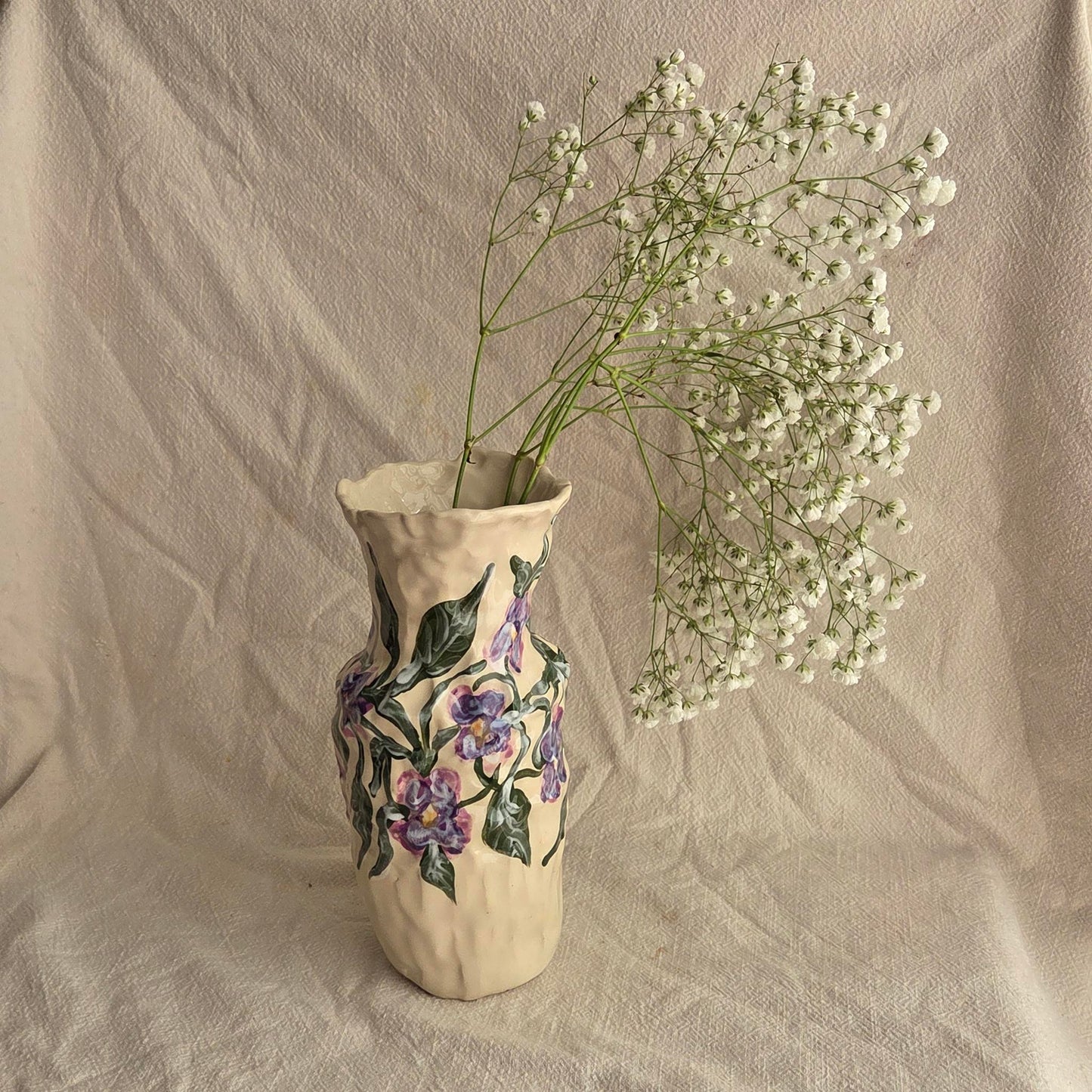 Vase - Purple Pansy - SECONDS SALE