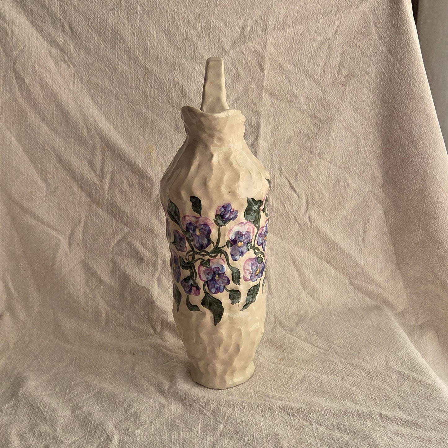 Pitcher - Purple Pansies