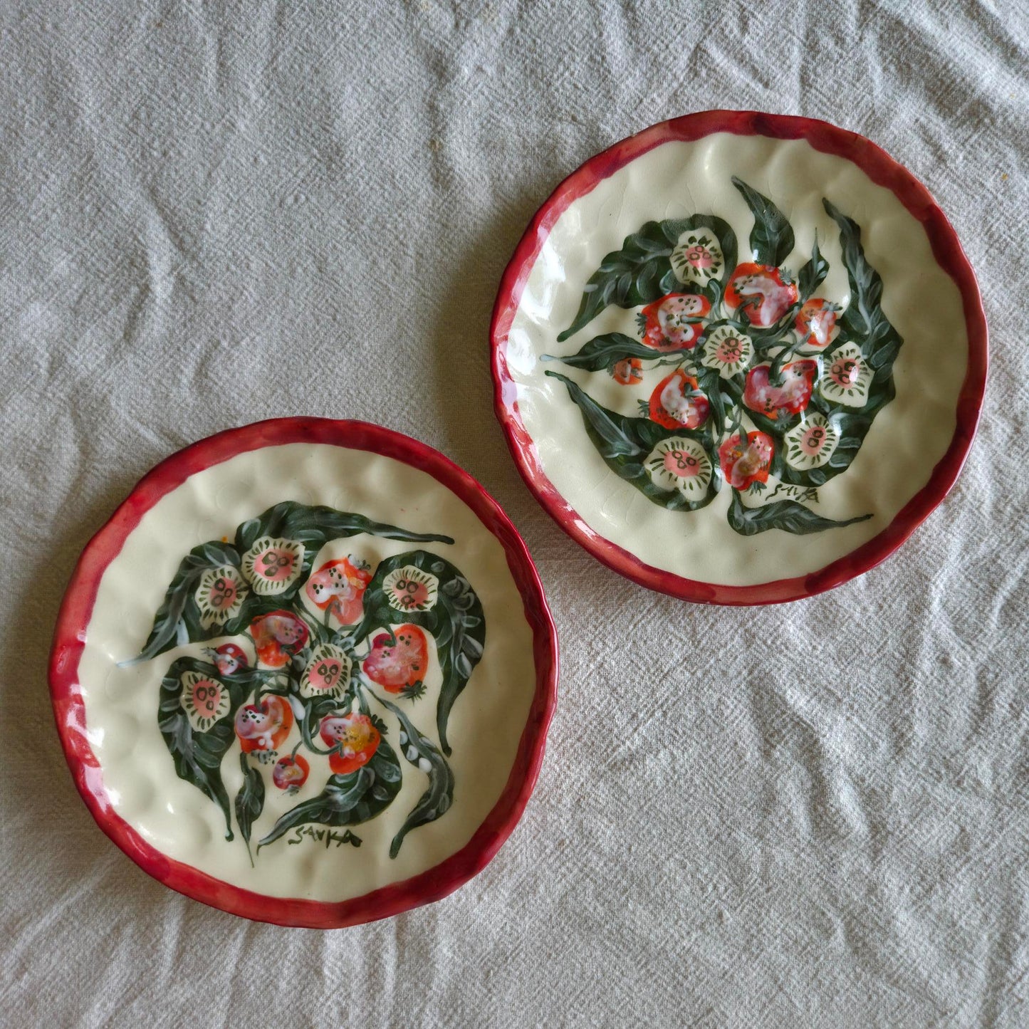 Stackable 6.5" Plate(s) - Apples