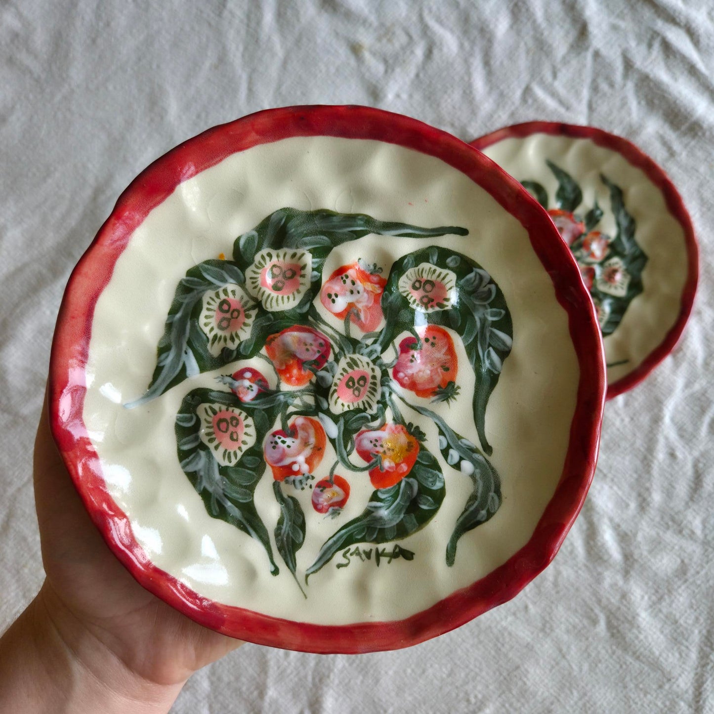 Stackable 6.5" Plate(s) - Apples