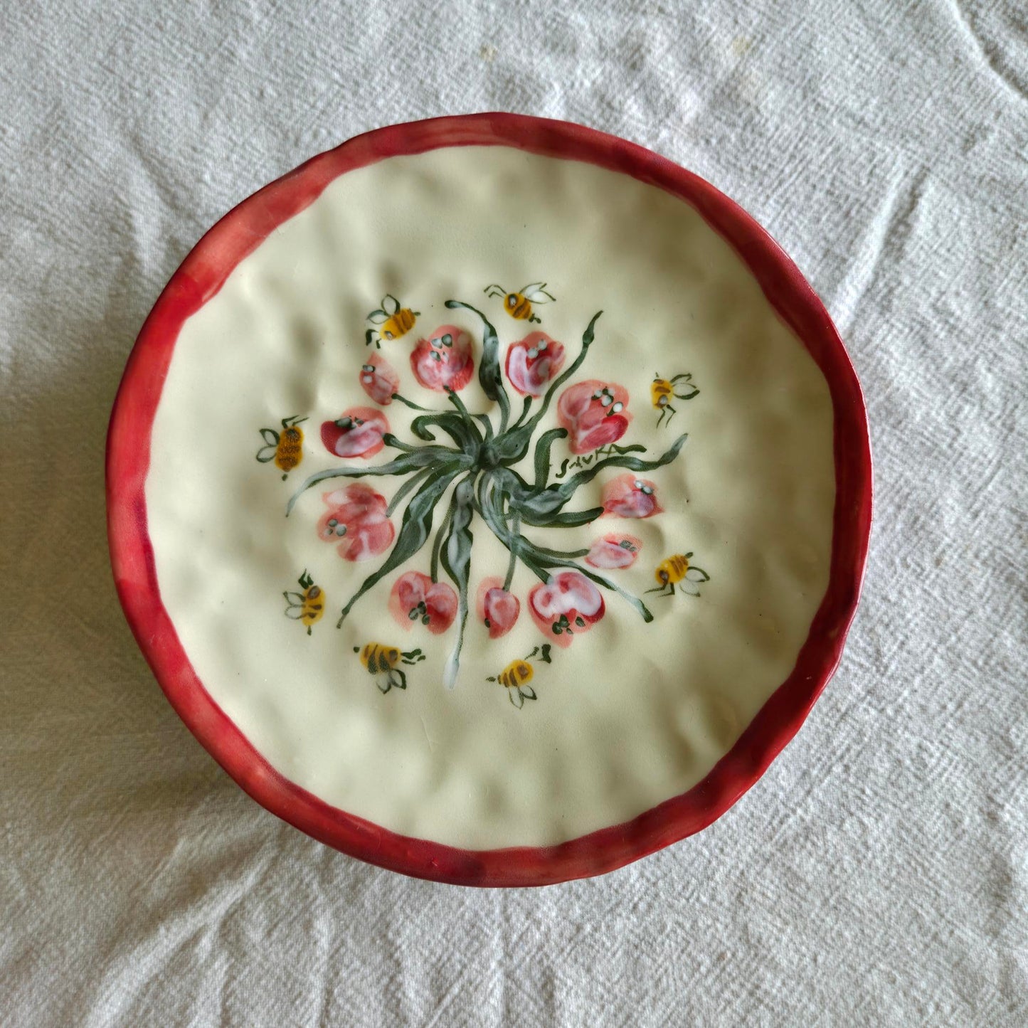 Stackable 6.5" Plate(s) - Tulips