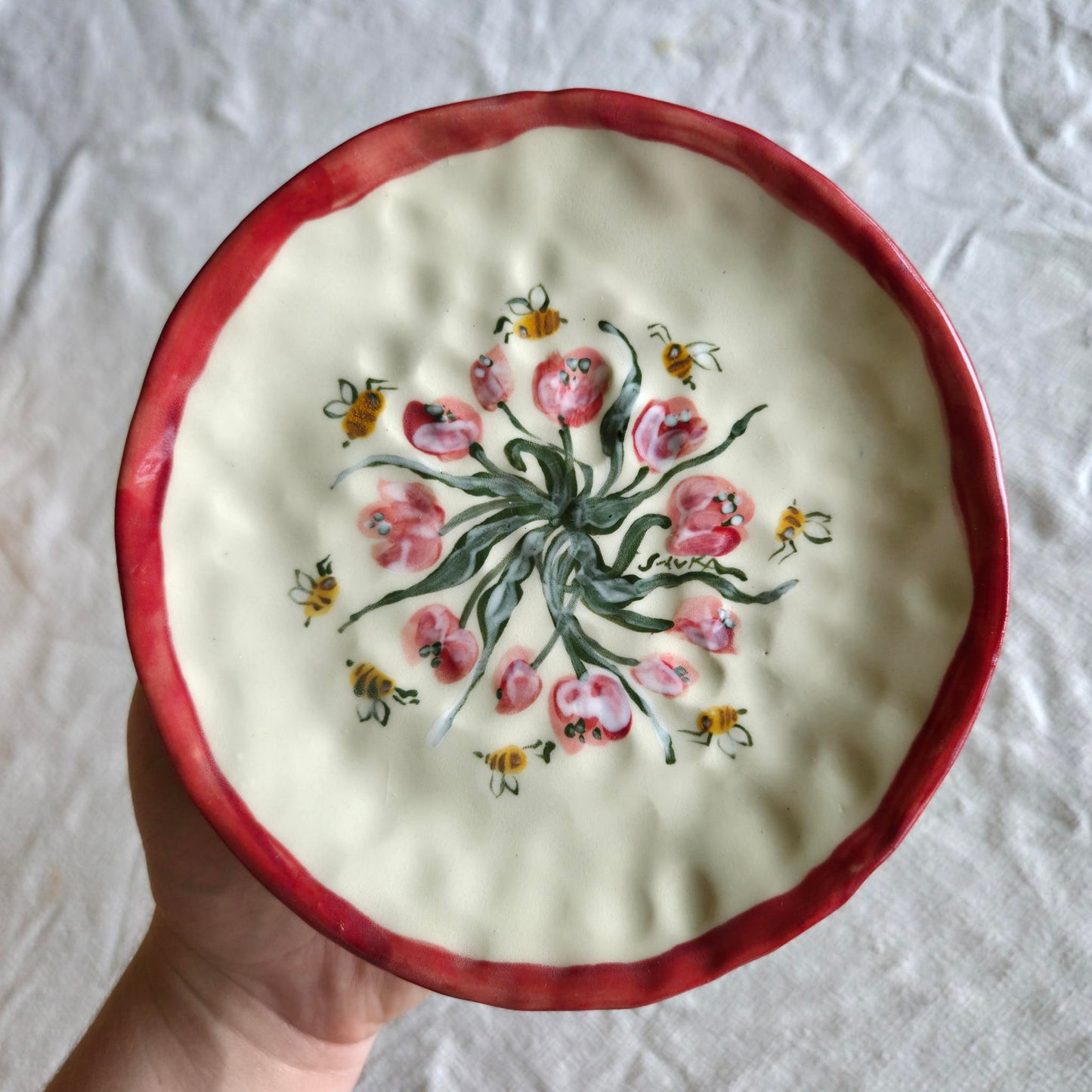 Stackable 6.5" Plate(s) - Tulips