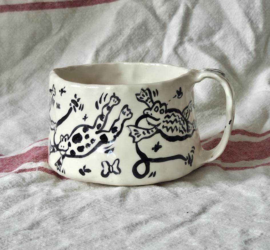 Short & Stout Mug - Frolicking Frogs - SECONDS SALE