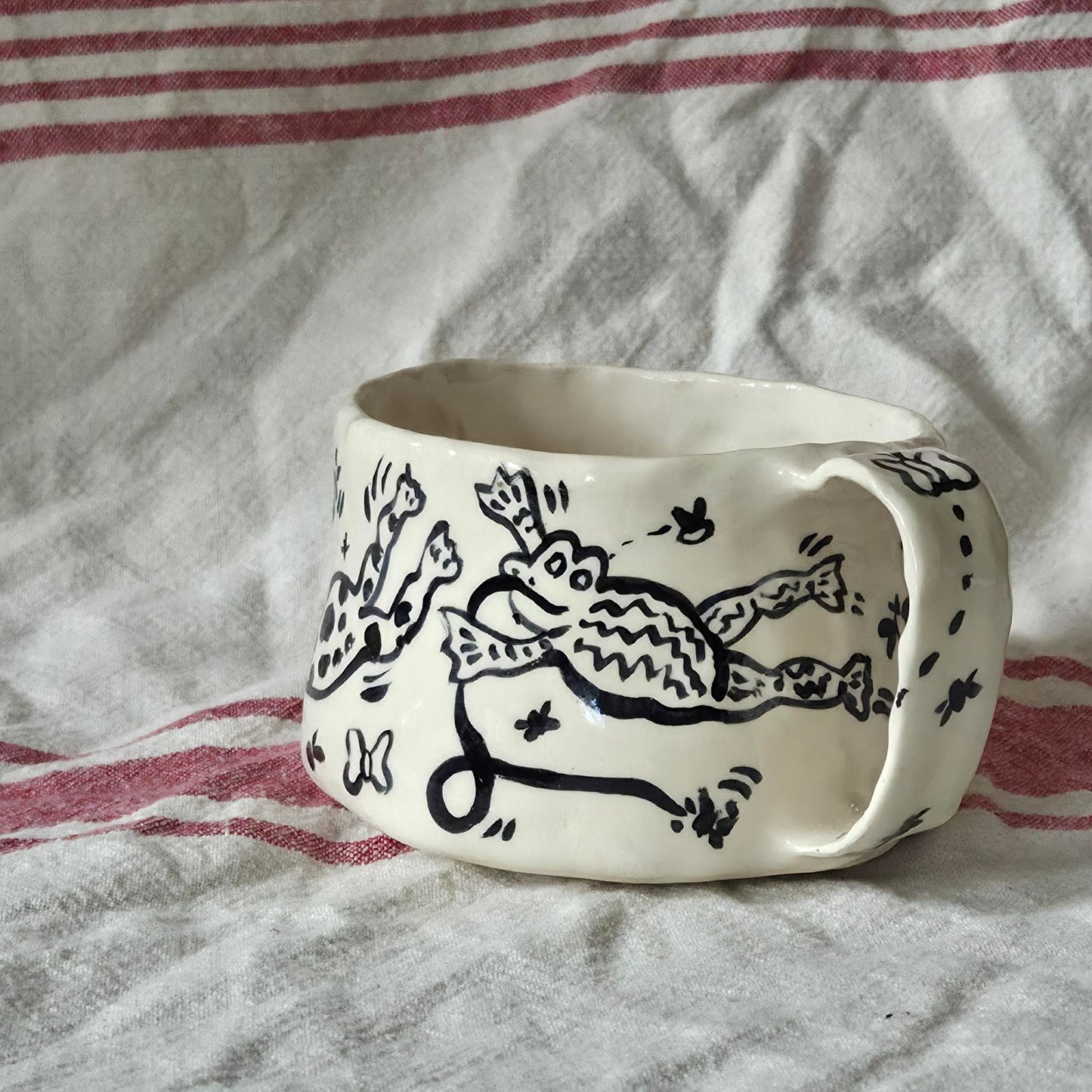 Short & Stout Mug - Frolicking Frogs - SECONDS SALE