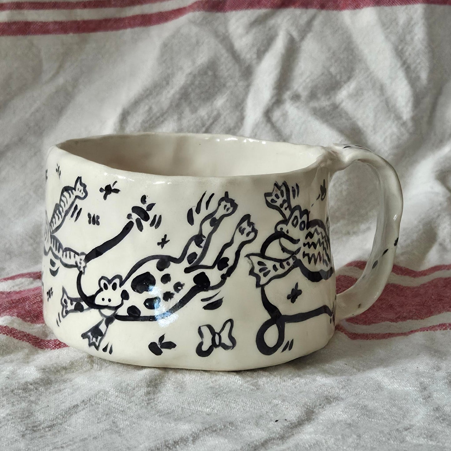 Short & Stout Mug - Frolicking Frogs - SECONDS SALE