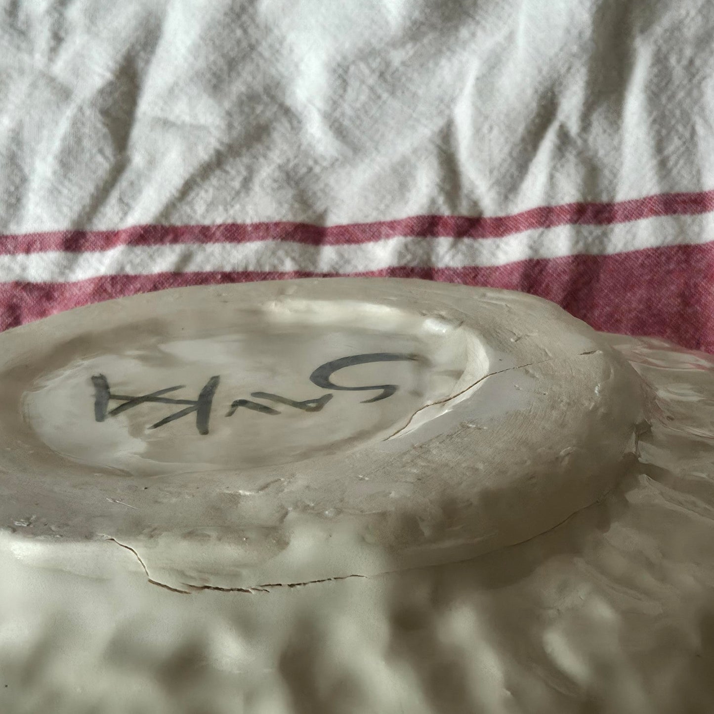 Large Handbuilt Platter - KITTY MOUSE PUMPKIN PATCH - SECONDSALE