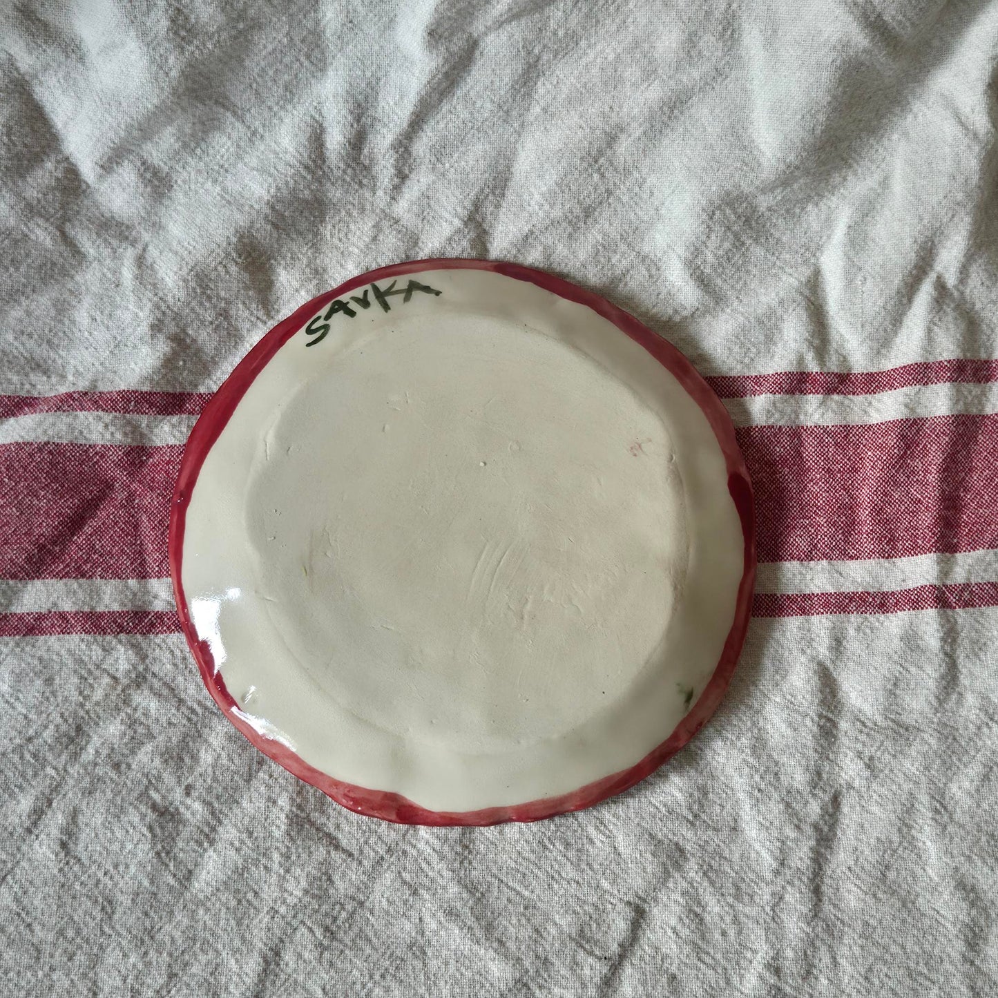 Stackable 6.5" Plate(s) - Strawberry Portrait - SECONDSALE