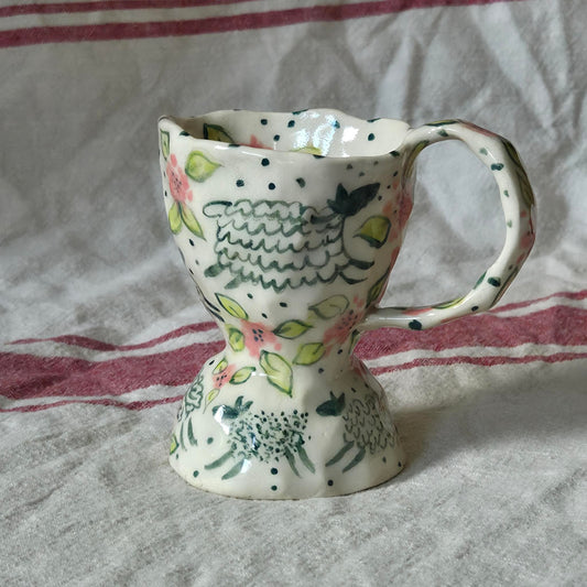 Sweet Mug - Prancing Sheep Teacup - SECONDS SALE