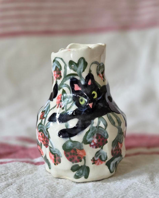 Vase - Frolicking Cats