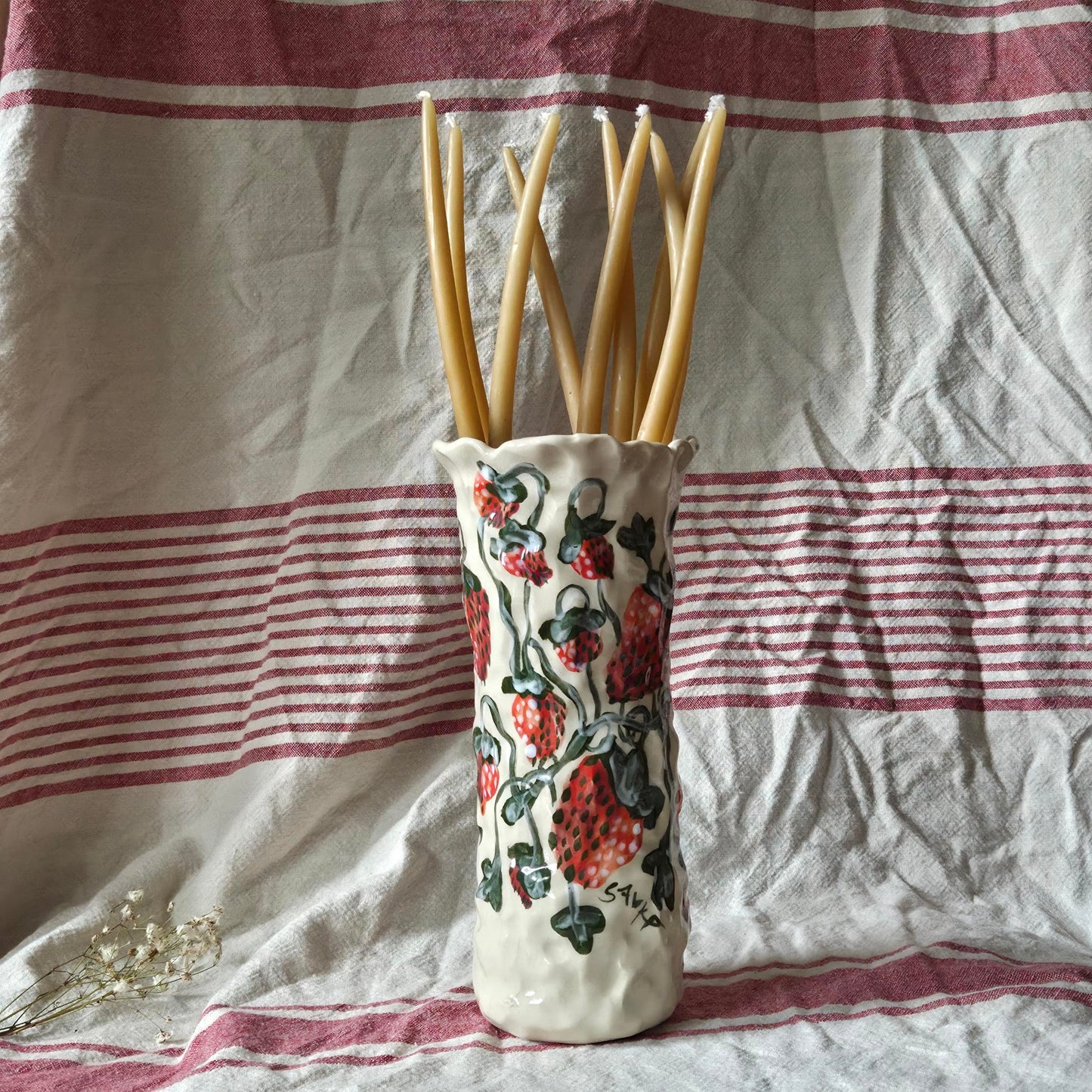 Vase - Strawberries - SECONDS SALE
