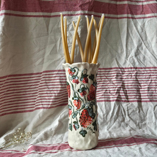 Vase - Strawberries - SECONDS SALE