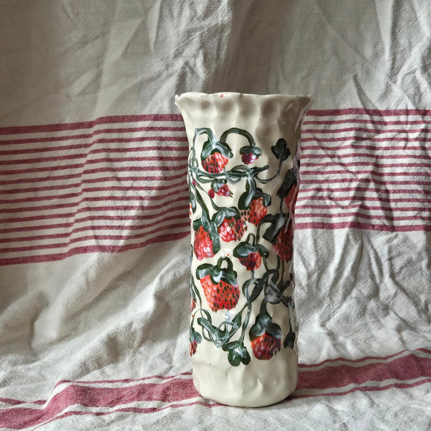 Vase - Strawberries - SECONDS SALE