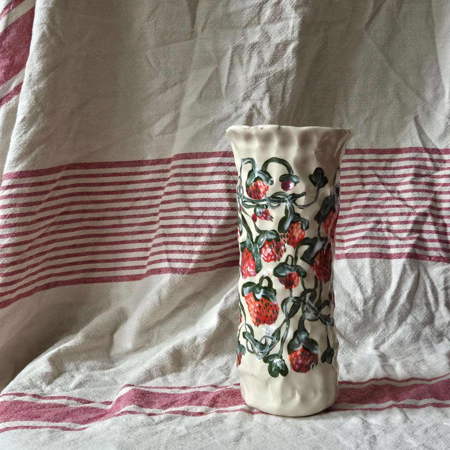 Vase - Strawberries - SECONDS SALE
