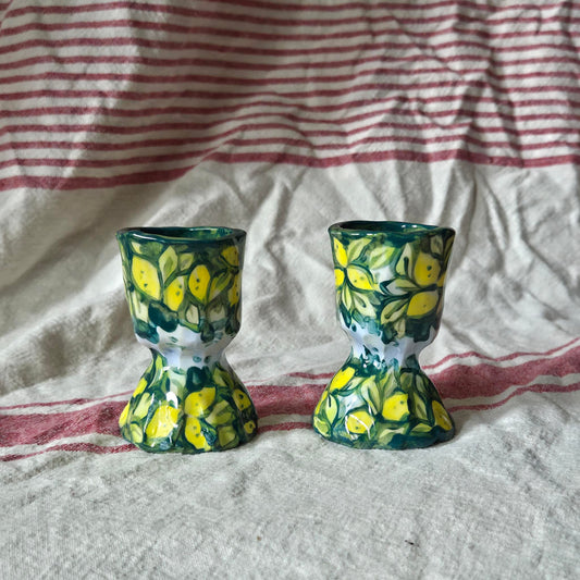 Set of Candleholders - Lemon Tree SECONDS SALE