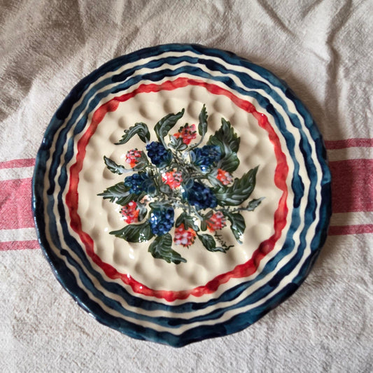 Stackable 8.5" Plate - Blackberry Bouquet