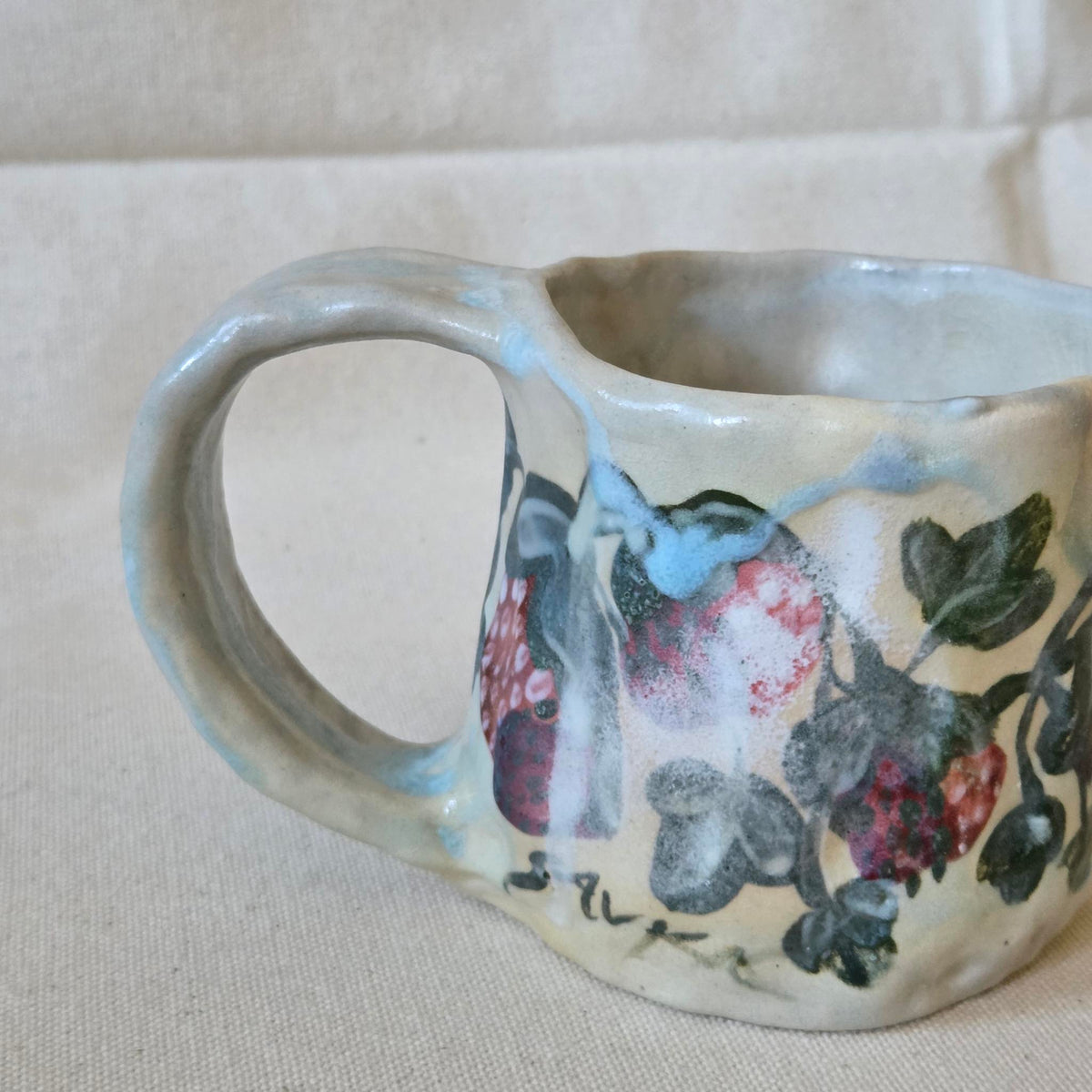 Sweet Size Mug - Woodfired - Strawberry Season iii