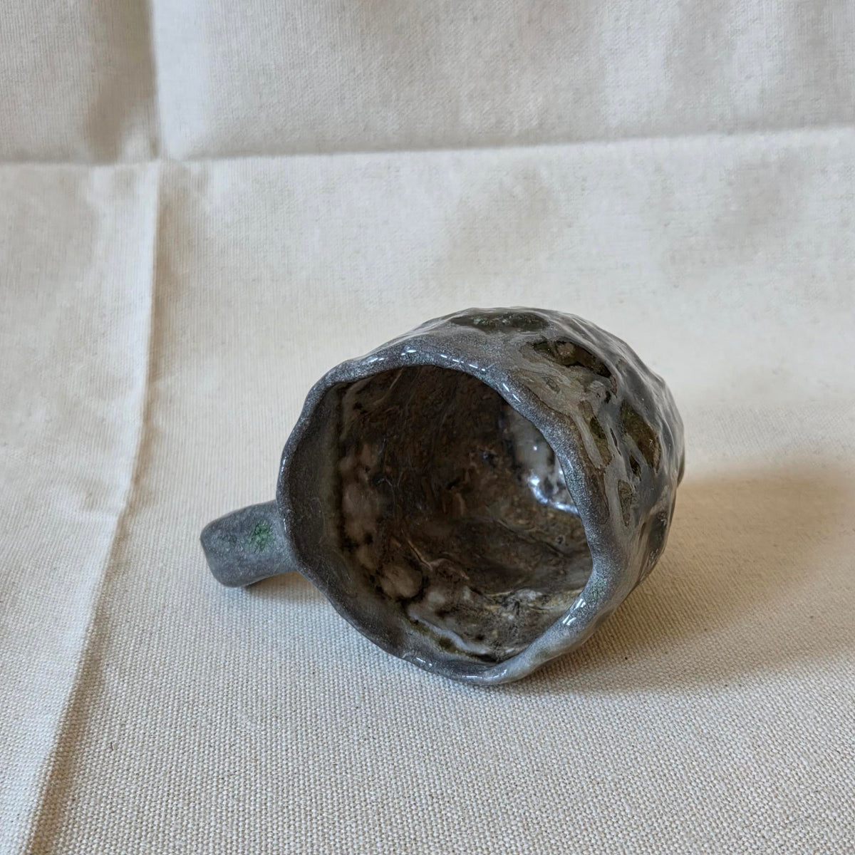 Coil-built Mug - Woodfired / Soda - Strawberry Season v