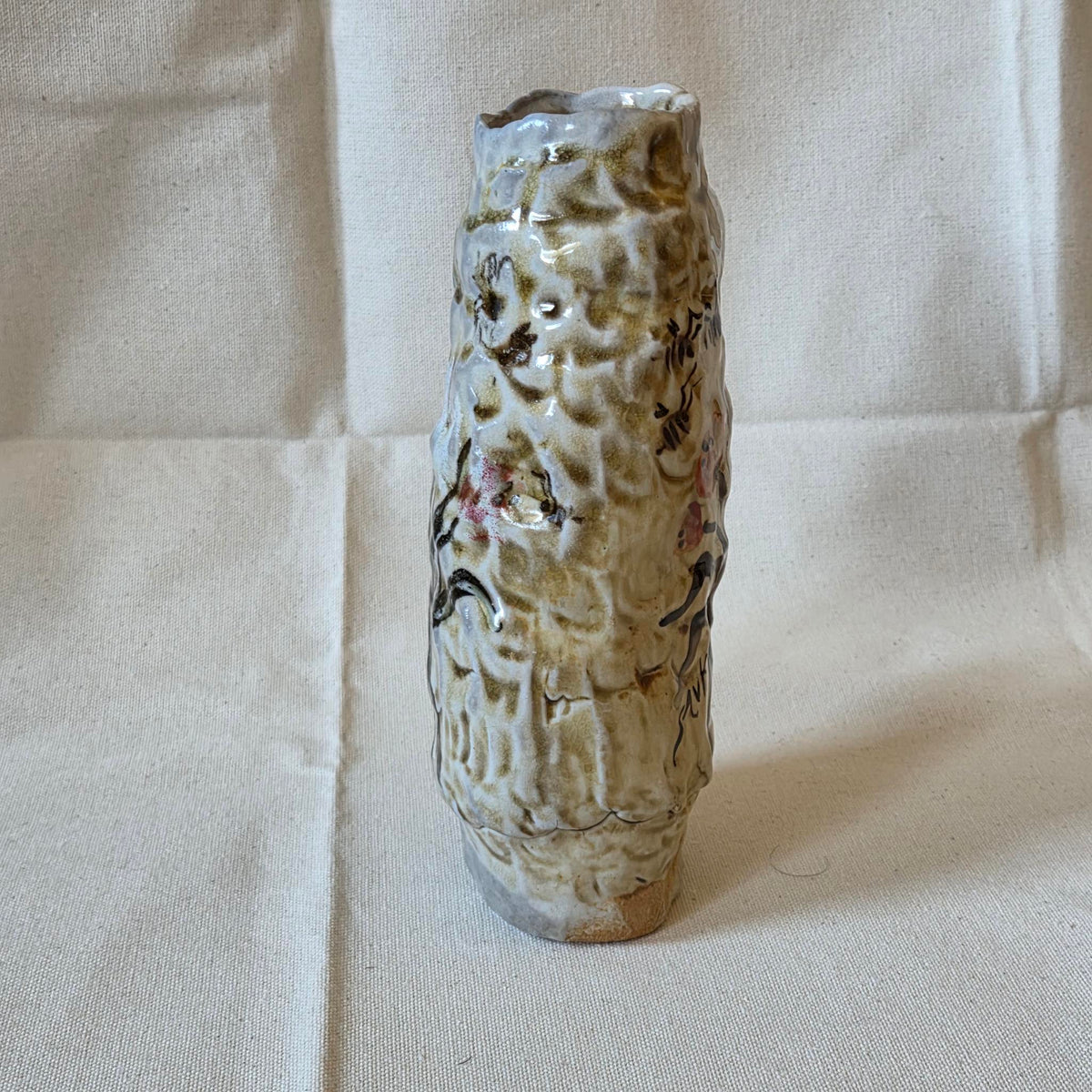 Coil-built Vase - Woodfired / Soda - Tulip Season
