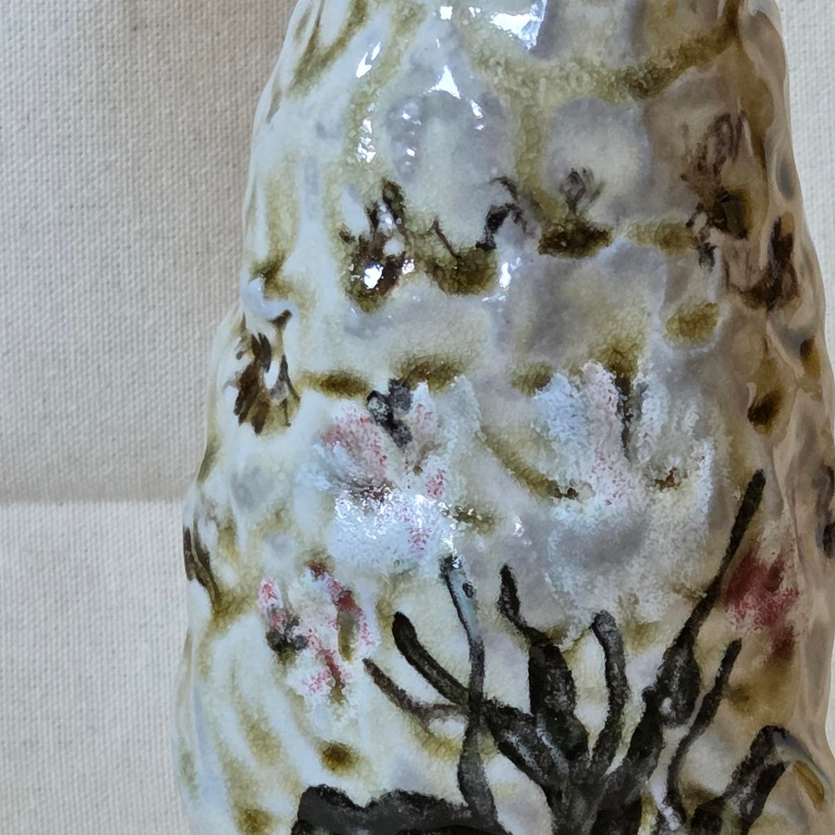 Coil-built Vase - Woodfired / Soda - Tulip Season
