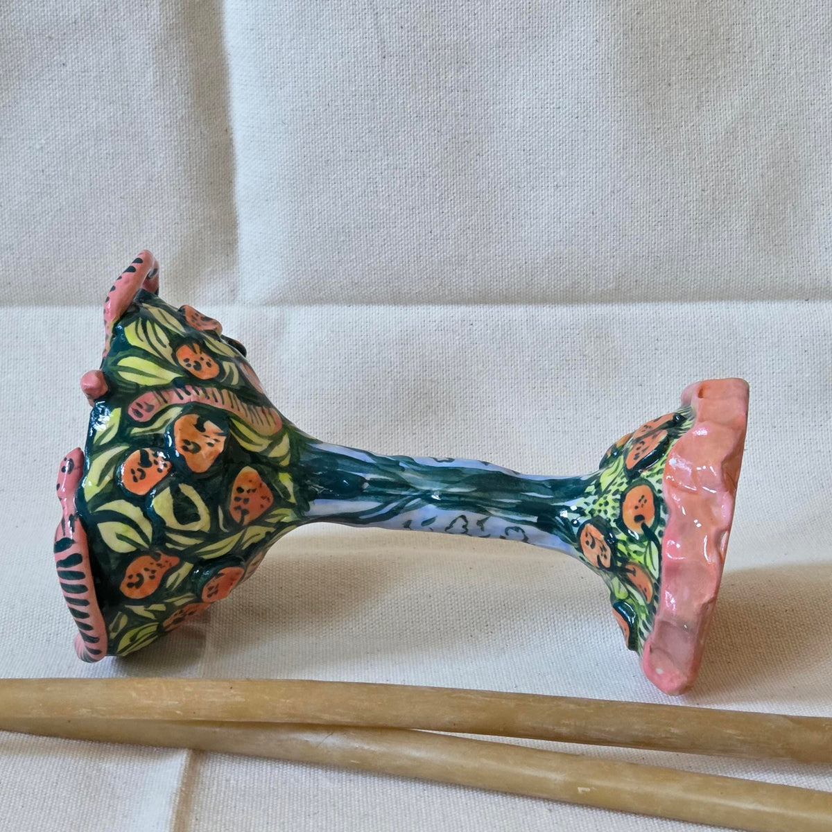 SECONDS - Candleholder - Worman Invasion of the Orange tree