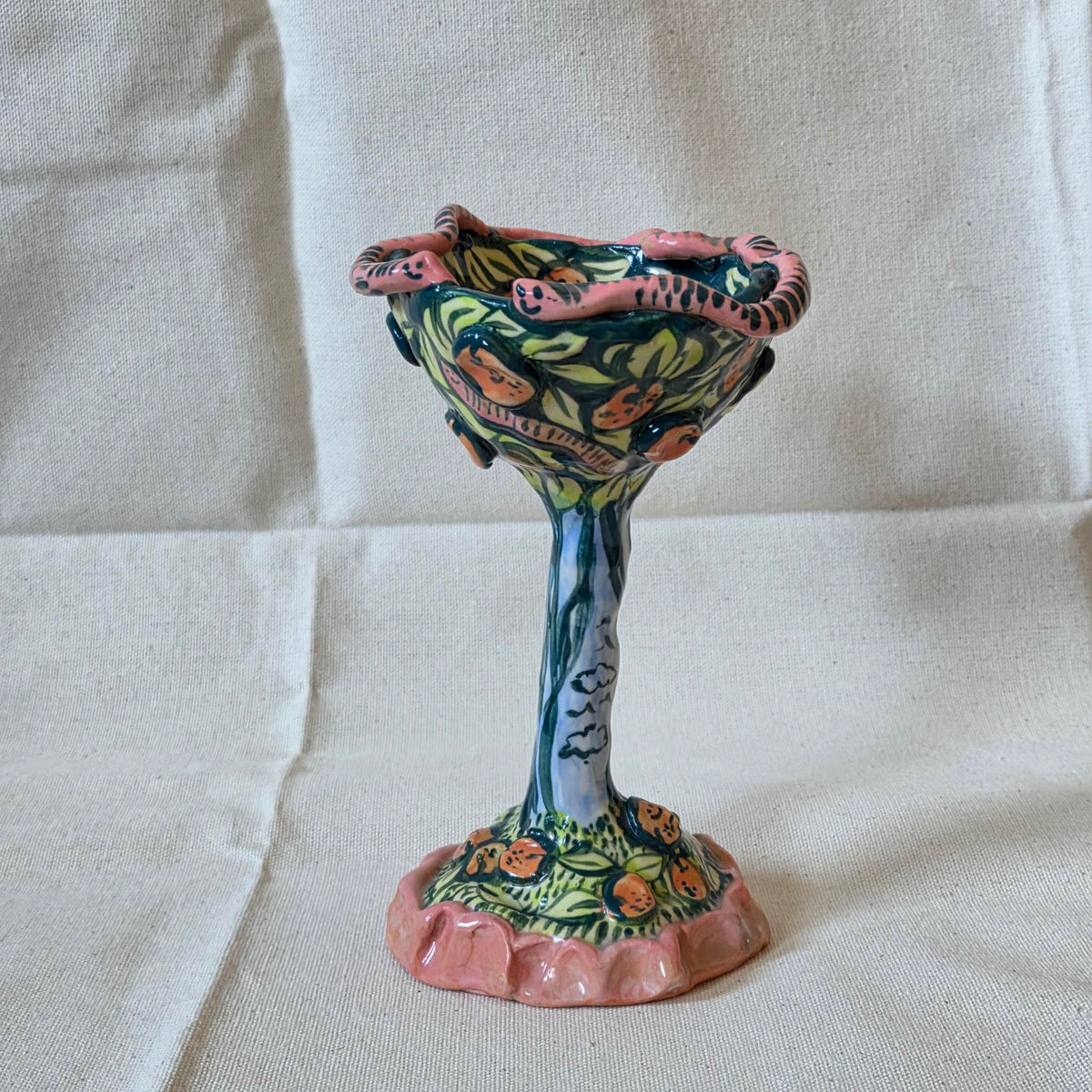 SECONDS - Candleholder - Worman Invasion of the Orange tree