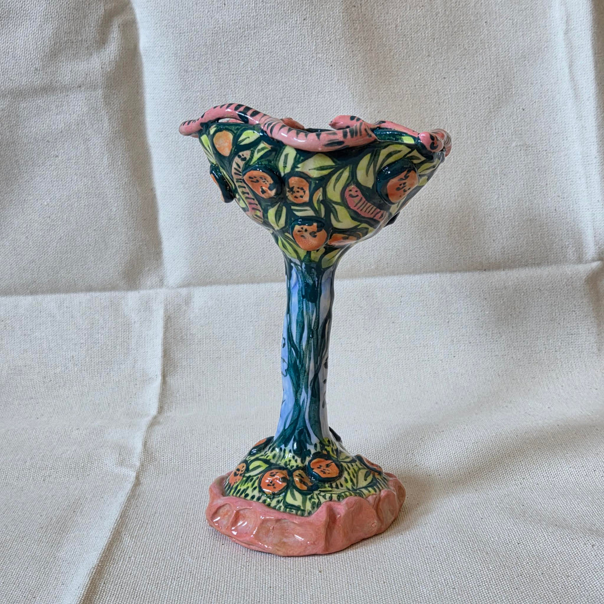 SECONDS - Candleholder - Worman Invasion of the Orange tree