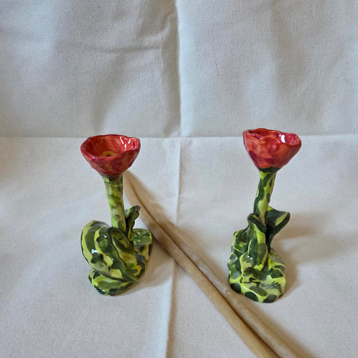 Spitfire Candleholders - Set of Two