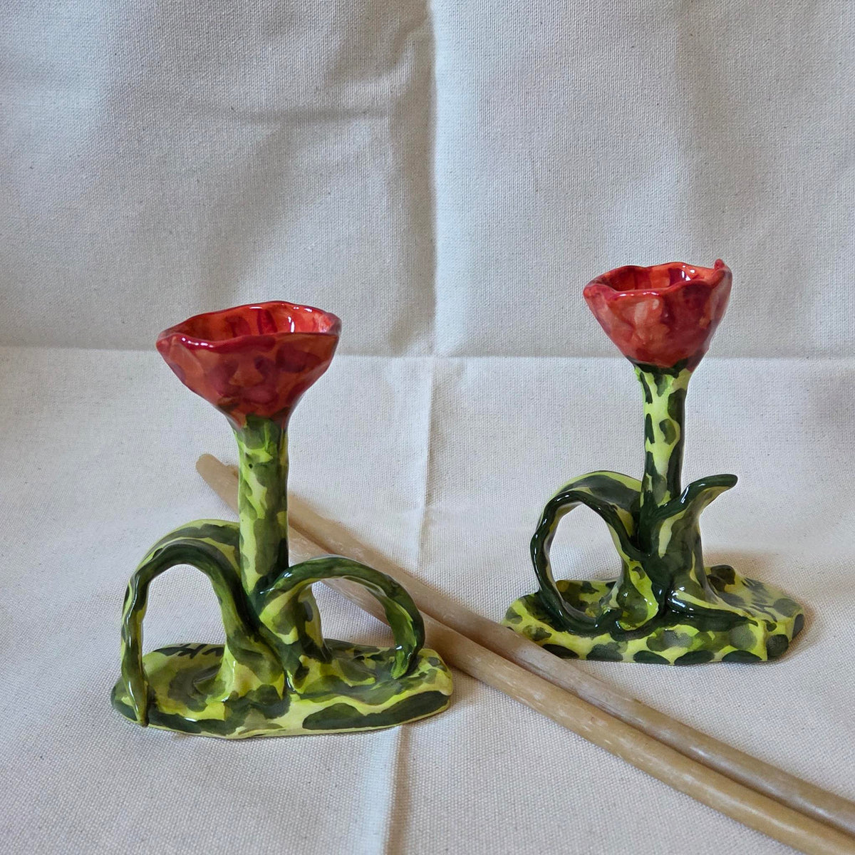Spitfire Candleholders - Set of Two
