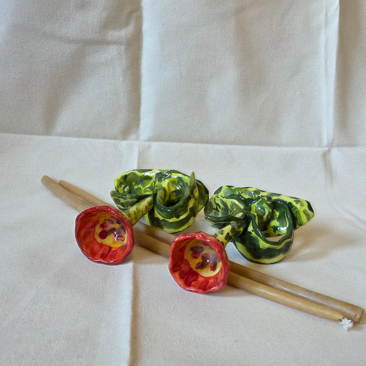 Spitfire Candleholders - Set of Two