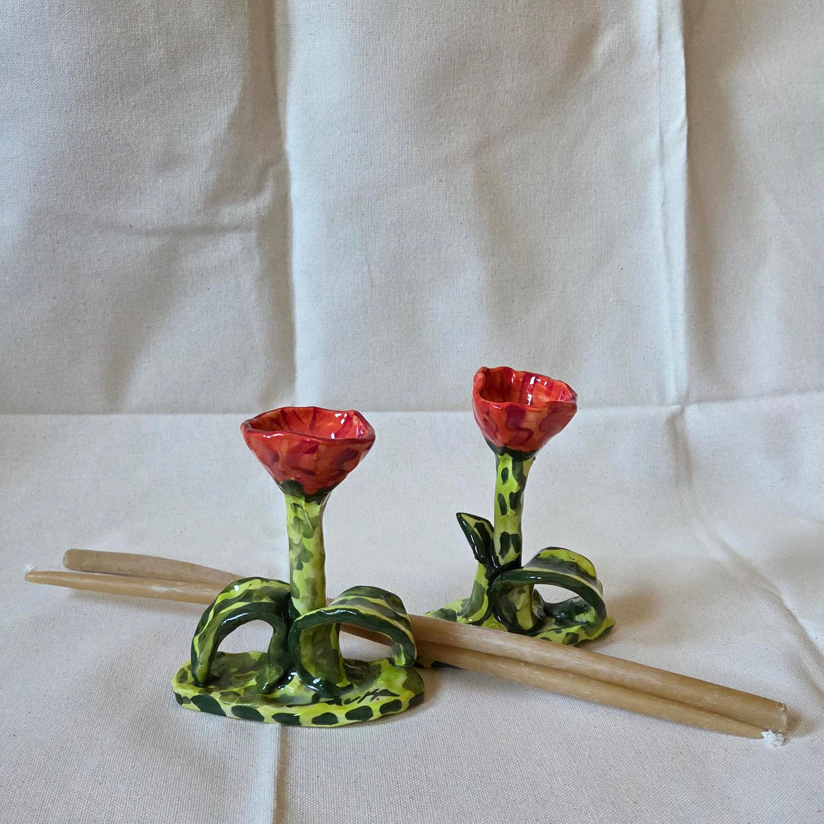 Spitfire Candleholders - Set of Two