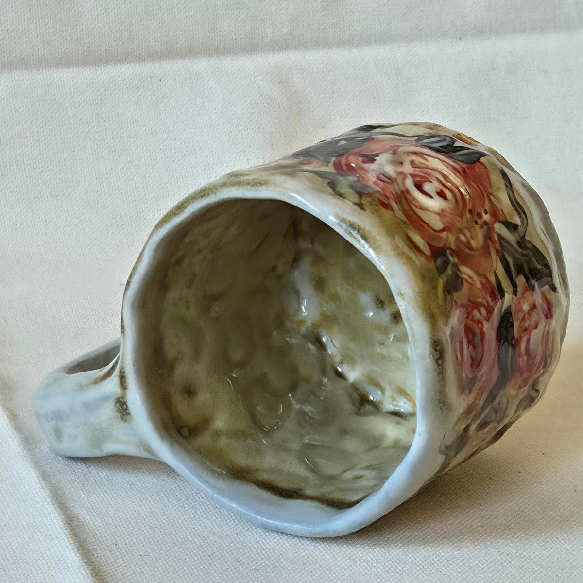 Sweet Size Mug - Woodfired - Rose Season