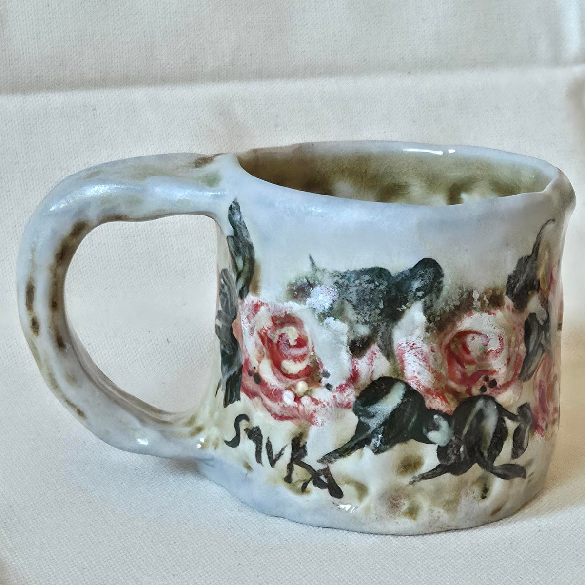 Sweet Size Mug - Woodfired - Rose Season