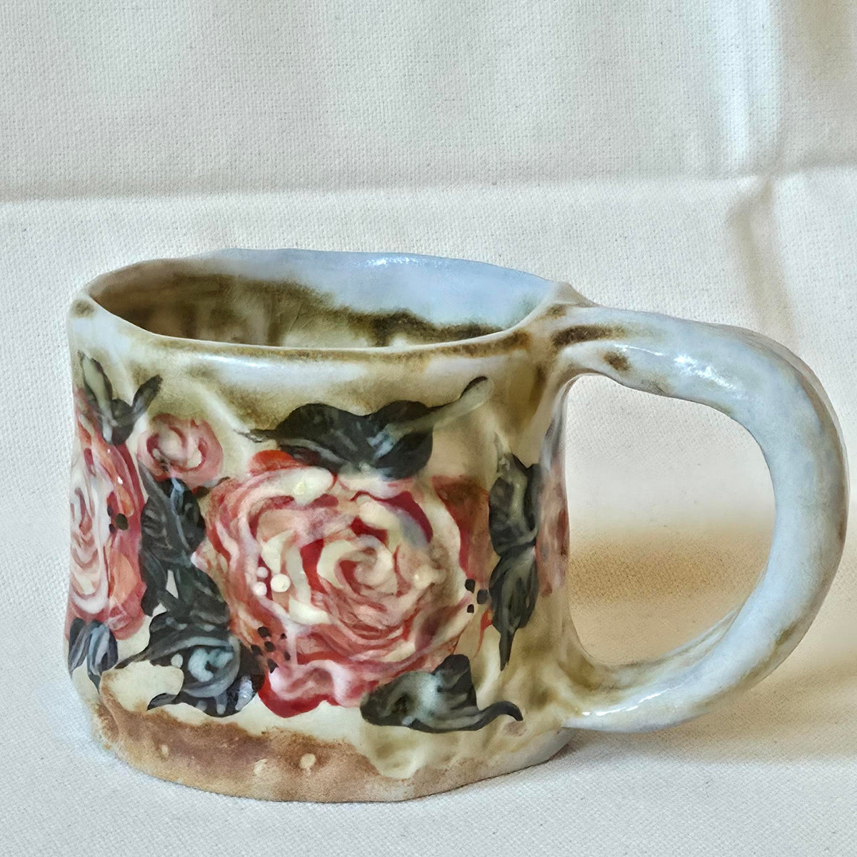 Sweet Size Mug - Woodfired - Rose Season