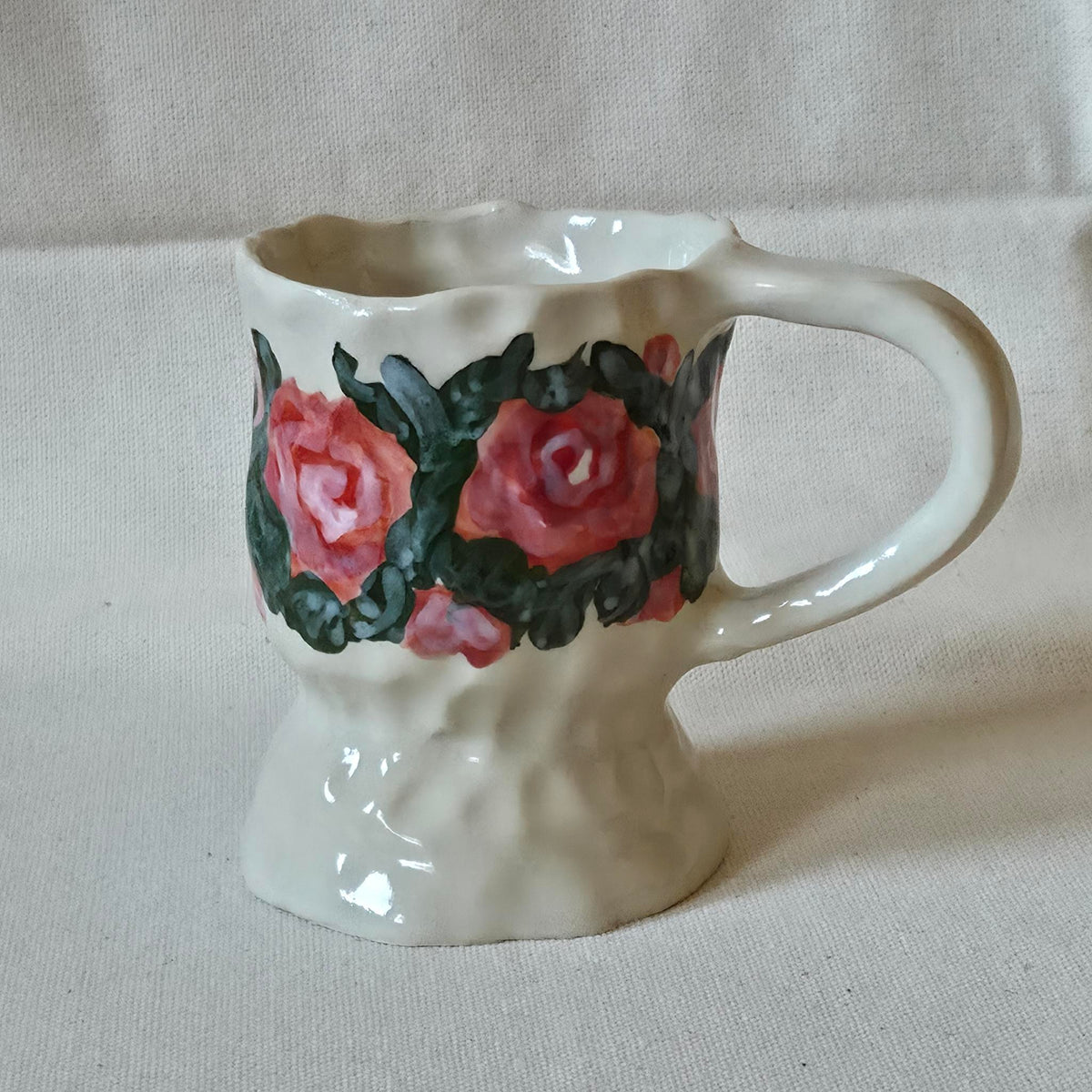 SECONDS - Coil-built Mug -  Rose Teacup
