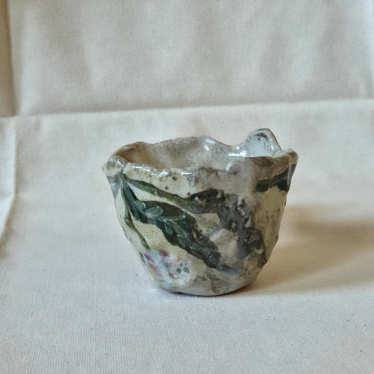 Coil-built Mug - Woodfired / Soda - Cherry Season